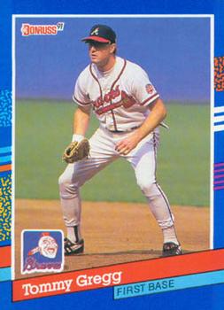 #244 Tommy Gregg - Atlanta Braves - 1991 Donruss Baseball