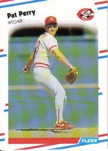 #244 Pat Perry - Cincinnati Reds - 1988 Fleer Baseball