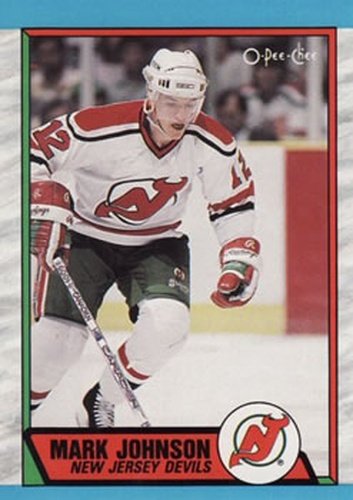 #244 Mark Johnson - New Jersey Devils - 1989-90 O-Pee-Chee Hockey