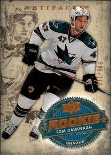 #244 Tom Cavanagh - San Jose Sharks - 2008-09 Upper Deck Artifacts Hockey