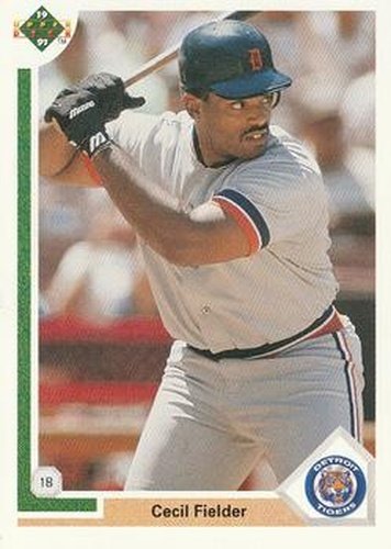 #244 Cecil Fielder - Detroit Tigers - 1991 Upper Deck Baseball