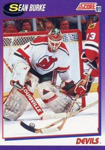 #245 Sean Burke - New Jersey Devils - 1991-92 Score American Hockey