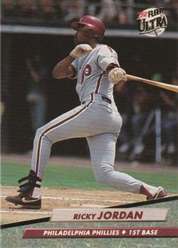 #245 Ricky Jordan - Philadelphia Phillies - 1992 Ultra Baseball
