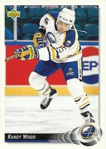 #245 Randy Wood - Buffalo Sabres - 1992-93 Upper Deck Hockey