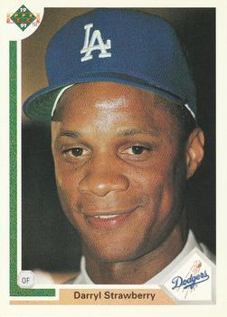 #245 Darryl Strawberry - Los Angeles Dodgers - 1991 Upper Deck Baseball