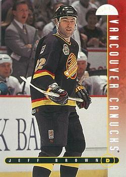 #245 Jeff Brown - Vancouver Canucks - 1995-96 Leaf Hockey