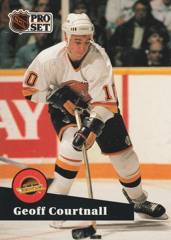 #245 Geoff Courtnall - 1991-92 Pro Set Hockey