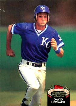 #245 David Howard - Kansas City Royals - 1992 Stadium Club Baseball