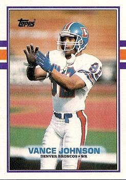 #245 Vance Johnson - Denver Broncos - 1989 Topps Football