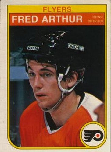 #245 Fred Arthur - Philadelphia Flyers - 1982-83 O-Pee-Chee Hockey