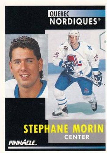 #245 Stephane Morin - Quebec Nordiques - 1991-92 Pinnacle Hockey
