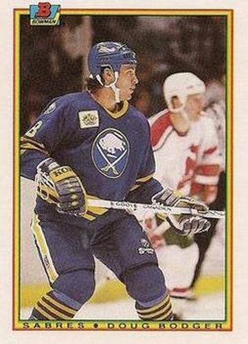 #245 Doug Bodger - Buffalo Sabres - 1990-91 Bowman Hockey