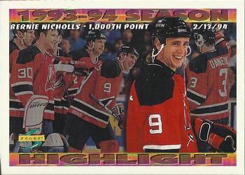 #245 Bernie Nicholls - New Jersey Devils - 1994-95 Score Hockey