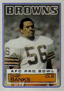 #245 Chip Banks - Cleveland Browns - 1983 Topps Football