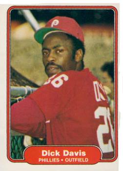 #245 Dick Davis - Philadelphia Phillies - 1982 Fleer Baseball