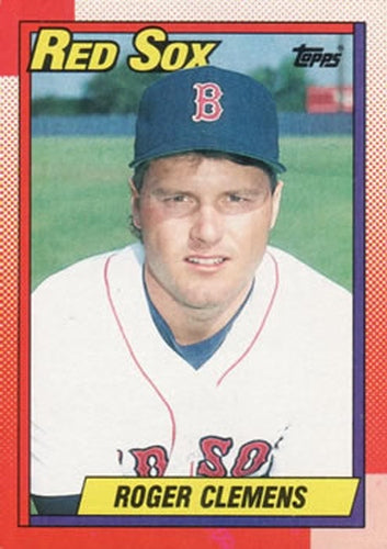 #245 Roger Clemens - Boston Red Sox - 1990 Topps Baseball