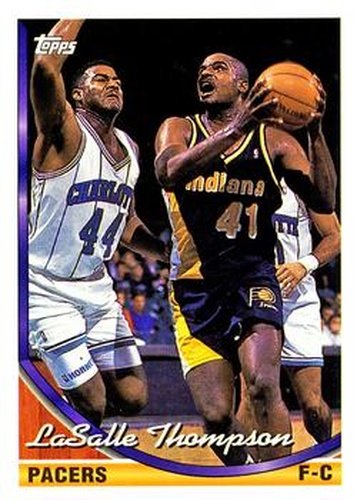 #245 LaSalle Thompson - Indiana Pacers - 1993-94 Topps Basketball