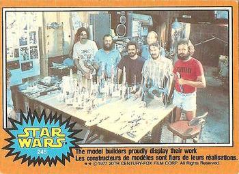 #245 The model builders proudly display their work - 1977 O-Pee-Chee Star Wars
