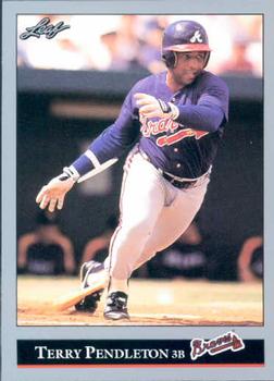 #245 Terry Pendleton - Atlanta Braves - 1992 Leaf Baseball