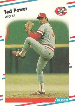 #245 Ted Power - Cincinnati Reds - 1988 Fleer Baseball