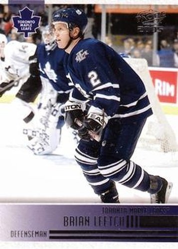 #245 Brian Leetch - Toronto Maple Leafs - 2004-05 Pacific Hockey