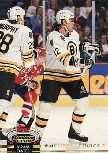 #245 Adam Oates - Boston Bruins - 1992-93 Stadium Club Hockey