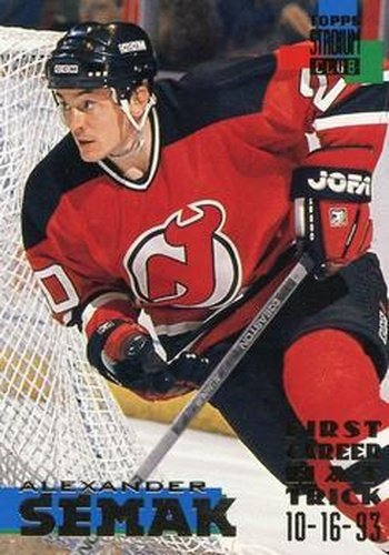 #245 Alexander Semak - New Jersey Devils - 1994-95 Stadium Club Hockey