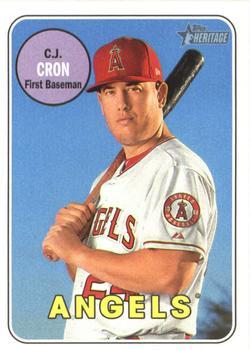 #245 C.J. Cron - Los Angeles Angels - 2018 Topps Heritage Baseball