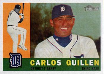 #245 Carlos Guillen - Detroit Tigers - 2009 Topps Heritage Baseball