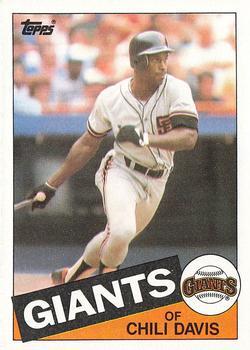 #245 Chili Davis - San Francisco Giants - 1985 Topps Baseball