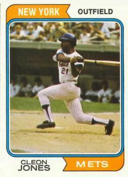 #245 Cleon Jones - New York Mets - 1974 Topps Baseball