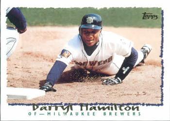 #245 Darryl Hamilton - Milwaukee Brewers - 1995 Topps Baseball