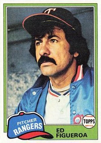 #245 Ed Figueroa - Texas Rangers - 1981 Topps Baseball