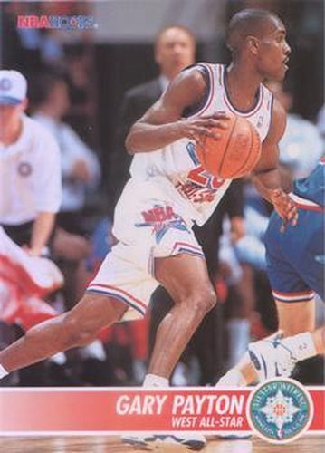 #245 Gary Payton - Seattle SuperSonics - 1994-95 Hoops Basketball
