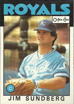 #245 Jim Sundberg - Kansas City Royals - 1986 O-Pee-Chee Baseball