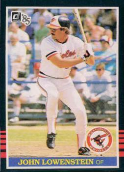 #245 John Lowenstein - Baltimore Orioles - 1985 Donruss Baseball