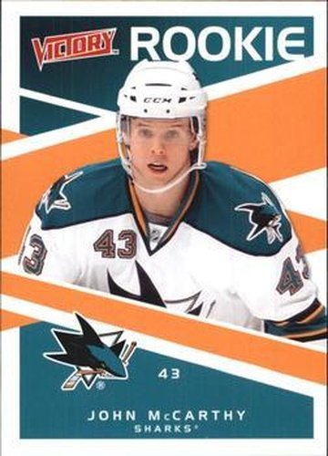 #245 John McCarthy - San Jose Sharks - 2010-11 Upper Deck Victory Hockey