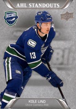 #245 Kole Lind - Utica Comets - 2020-21 Upper Deck AHL Hockey