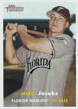 #245 Mike Jacobs - Florida Marlins - 2006 Topps Heritage Baseball
