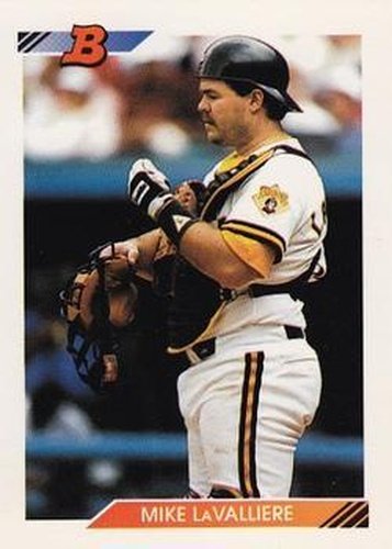 #245 Mike LaValliere - Pittsburgh Pirates - 1992 Bowman Baseball