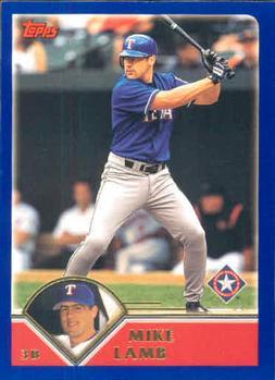 #245 Mike Lamb - Texas Rangers - 2003 Topps Baseball
