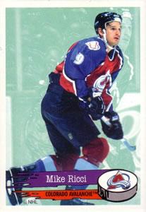 #245 Mike Ricci - Colorado Avalanche - 1995-96 Panini Hockey Stickers