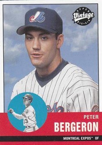 #245 Peter Bergeron - Montreal Expos - 2001 Upper Deck Vintage Baseball