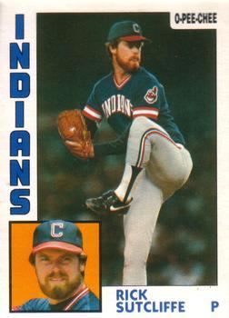#245 Rick Sutcliffe - Cleveland Indians - 1984 O-Pee-Chee Baseball
