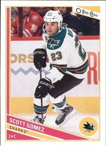 #245 Scott Gomez - San Jose Sharks - 2013-14 O-Pee-Chee Hockey