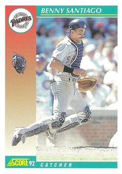 #245 Benny Santiago - San Diego Padres - 1992 Score Baseball