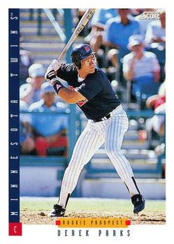 #245 Derek Parks - Minnesota Twins - 1993 Score Baseball