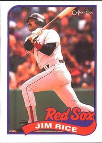 #245 Jim Rice - Boston Red Sox - 1989 O-Pee-Chee Baseball