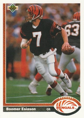 #245 Boomer Esiason - Cincinnati Bengals - 1991 Upper Deck Football