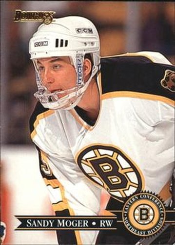 #245 Sandy Moger - Boston Bruins - 1995-96 Donruss Hockey